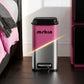 Mr.Bin Carbon Steel Slim Bathroom Pedal Trash Can with Lid – Modern Narrow Design for Toilet Use