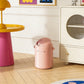 Creamy Stylish Style Flip-Top Trash Bin – Pink