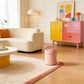 Creamy Stylish Style Flip-Top Trash Bin – Pink