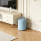 Creamy Stylish Style Flip-Top Trash Bin – Blue