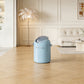 Creamy Stylish Style Flip-Top Trash Bin – Blue