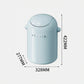 Creamy Stylish Style Flip-Top Trash Bin – Blue