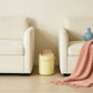 Creamy Stylish Style Flip-Top Trash Bin – Beige