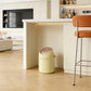 Creamy Stylish Style Flip-Top Trash Bin – Beige