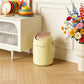 Creamy Stylish Style Flip-Top Trash Bin – Beige