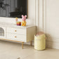 Creamy Stylish Style Flip-Top Trash Bin – Beige