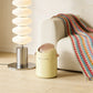 Creamy Stylish Style Flip-Top Trash Bin – Beige
