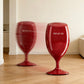 Luxury Red Wine Glass Style Goblet Trash Can – Large Capacity, Movable with Wheels