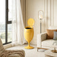 Creative Goblet-Style Trash Can – Tall No-Bend Design with Wheels