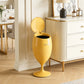 Creative Goblet-Style Trash Can – Tall No-Bend Design with Wheels