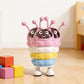 Cute Caterpillar Trash Can with Lid – Creative Large Capacity Home Bin