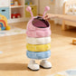 Cute Caterpillar Trash Can with Lid – Creative Large Capacity Home Bin