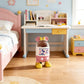 Cartoon Style Trash Can with Lid – Large Capacity Bin for Living Room & Kids Bedroom