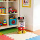 Designer Cartoon Waste Bin – Large Capacity Covered Trash Can for Kids Room