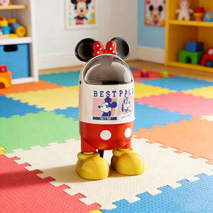 Designer Cartoon Waste Bin – Large Capacity Covered Trash Can for Kids Room