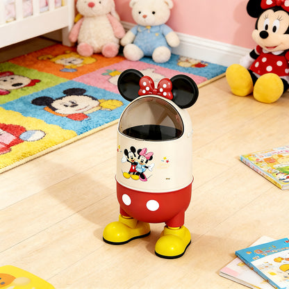 Cute Cartoon Trash Can – Large Capacity Bin for Home, Kids Room & Living Room