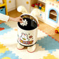 Fun Cartoon Flip-Top Trash Can – Large Capacity Bin for Kids & Home