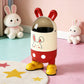 Cute Bunny Trash Can – 27.5L Large Capacity Flip-Lid Decorative Bin