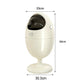 Art-Inspired Ergonomic Home Dinosaur Egg Style Trash Can – White 22L Spacious Silent Bin for Living Spaces