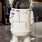 Spaceman Style Off-White Astronaut  Trash Can – Fun Space-Themed Decor for Your Home