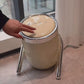 Minimalist Slanted Stylish Design White Trash Can - Easy Access