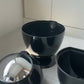 Modern Black Little Dinosaur Egg Smart Trash Can – Automatic Sensor Lid, Touchless Operation
