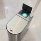 Smart Gray Sensor Bin with Built-In Toilet Brush – Touchless & Clean Bathroom Solution