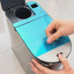 Smart Gray Sensor Bin with Built-In Toilet Brush – Touchless & Clean Bathroom Solution
