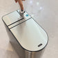 Smart Gray Sensor Bin with Built-In Toilet Brush – Touchless & Clean Bathroom Solution