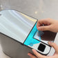 Smart Gray Sensor Bin with Built-In Toilet Brush – Touchless & Clean Bathroom Solution